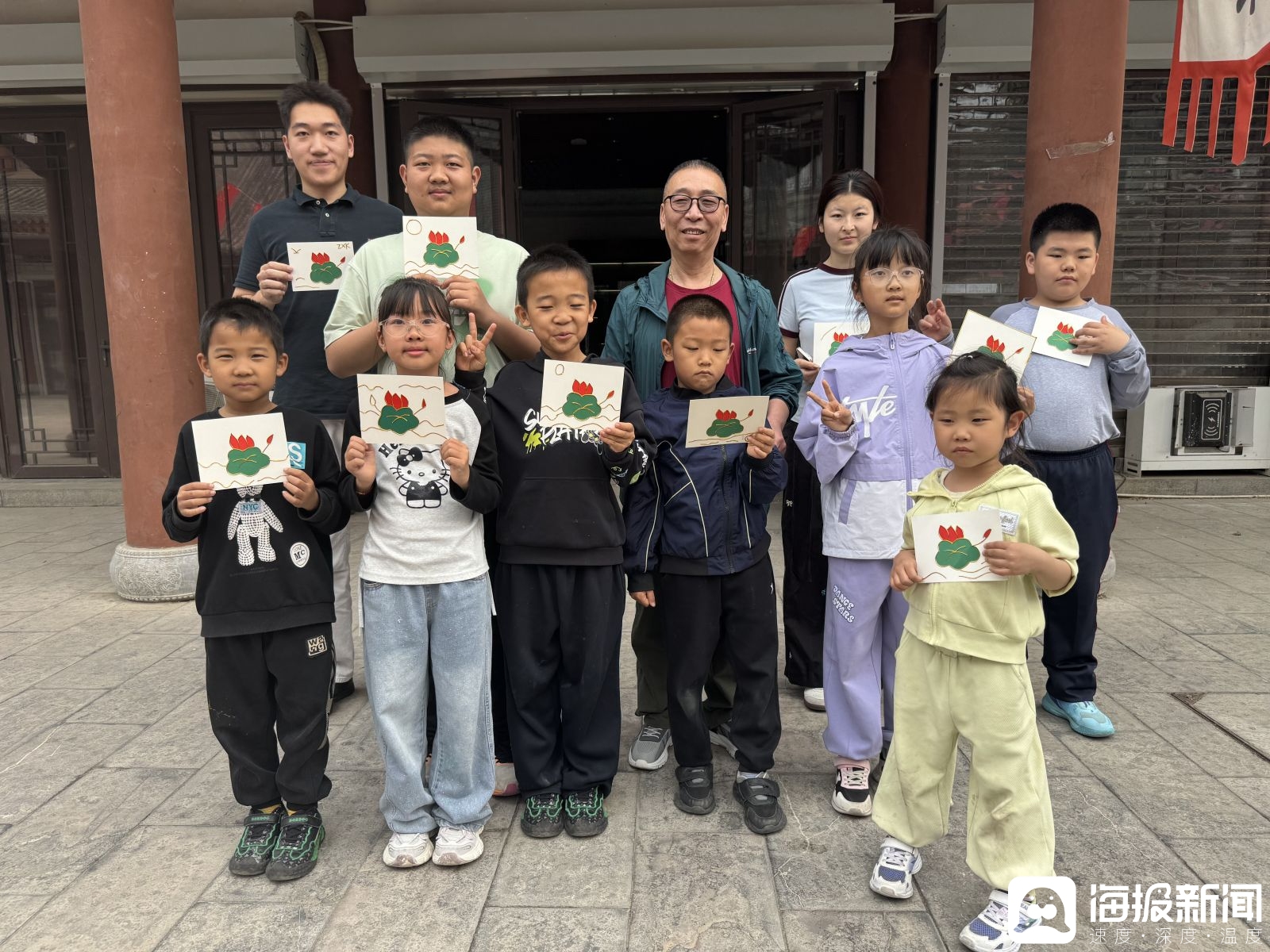 九遊娛樂：“兩河潮生×德州非遺”周末親子創藝營首期啟幕_大眾網(圖6)